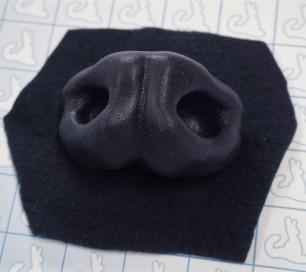 Nose - Rodent (Silicone)- Pre-made (Black)