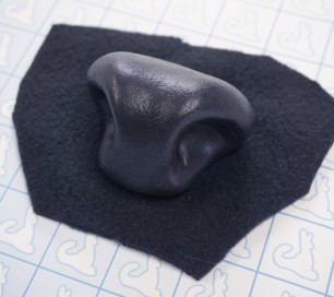 Nose - Cervine (Silicone) - Pre-made (Black)