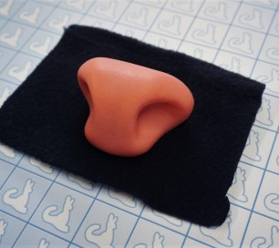 Nose - Cervine (Silicone) - Pre-made (Salmon)