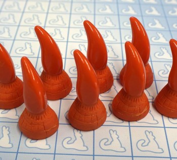 Resin Claws - Hands - Pre-made (Orange x8)