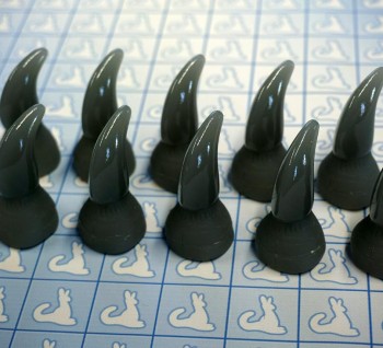 Resin Claws - Hands - Pre-made (Grey x10)