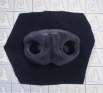 Nose - Rodent (Silicone)- Pre-made (Black)